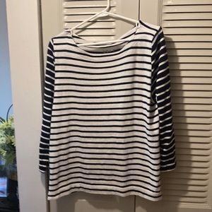 Loft Blue And White Stripped Jersey.